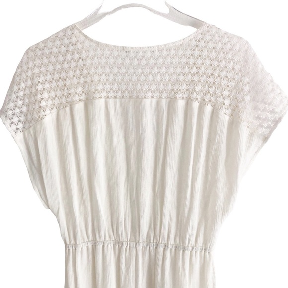 Fortune Swimwear Prim Paneled Crochet Midi Dress Ivory - Picture 3 of 7